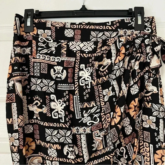 Disney Moana Print Retro Hawaii Wrap Skirt Size Small - Picture 4 of 10